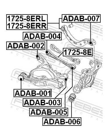 Sviras bukse FEBEST ADAB-002, 4F0505312M,...